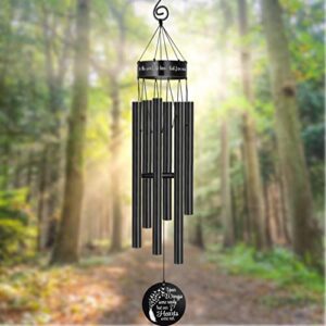 Memorial Wind Chimes for Loss of Loved One Sympathy Gifts Loss of Mother Father Wife Husband Daughter Large Angel Windchimes Garden Patio Home Déco Your Wings were Ready but My Heart was Not