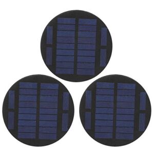 solar panel, 3pcs round solar panel module, upgraded portable solar panel, cell power module, polysilicon diy industrial supplies