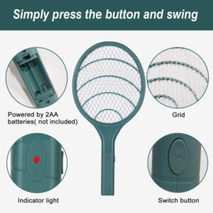 Electric Fly Swatter Bug Zapper Racket, 3000V Mosquito Fly Gnat Zapper Pest Control for Home Outdoor Indoor