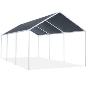 ABCCANOPY 10x20 FT Carport Garage Car Boat Shelter Party Tent, Gray