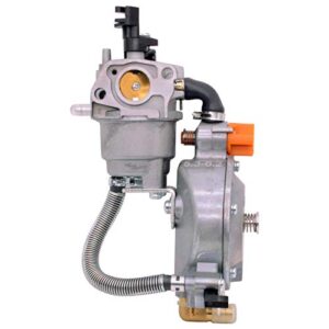 GardenDream Dual Fuel Carburetor LPG NG Conversion Kit for Honda GX160 168F GX200 170F 2KW - 2.8KW 6.5HP 7.5HP Generator Manual Choke Carb