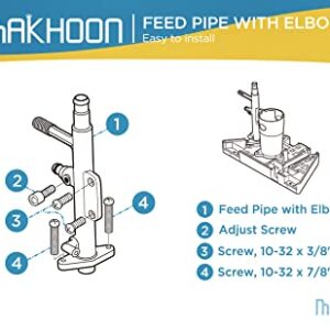 MAKHOON Pool Cleaner Part K30, A20 Feed Pipe Assembly w/Elbow, Head Float Replacement kit for 280 Pool Cleaner