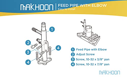 MAKHOON Pool Cleaner Part K30, A20 Feed Pipe Assembly w/Elbow, Head Float Replacement kit for 280 Pool Cleaner