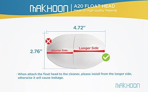 MAKHOON Pool Cleaner Part K30, A20 Feed Pipe Assembly w/Elbow, Head Float Replacement kit for 280 Pool Cleaner