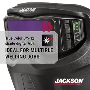 Jackson Safety Rebel ADF Welding Mask, True Color Technology, Wrap Around Protection, ADF System, Flame Resistant, 46200