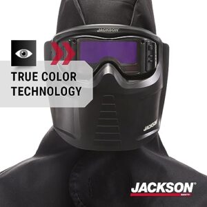 Jackson Safety Rebel ADF Welding Mask, True Color Technology, Wrap Around Protection, ADF System, Flame Resistant, 46200