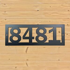 Custom House Numbers, Outdoor Metal Address Sign, Modern House Number Plaque, Personalized Horizontal or Vertical Address Numbers, Made in USA