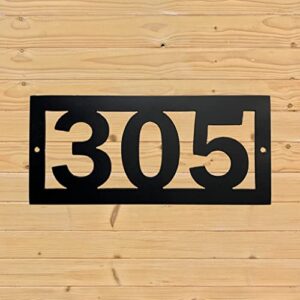 Custom House Numbers, Outdoor Metal Address Sign, Modern House Number Plaque, Personalized Horizontal or Vertical Address Numbers, Made in USA