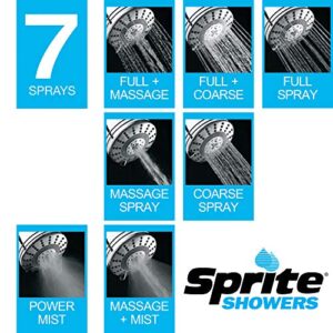 Sprite Showers Pure 7-Setting Filtered 1.75GPM Showerhead in Chrome (AE7E-CM-R)