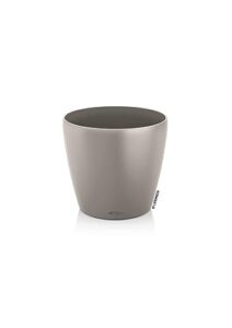 lechuza 13333 classico color 60 self-watering planter for indoor and outdoor use, 23" x 23" x 22", sand brown