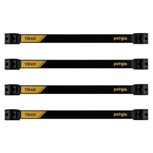 Petgin Set of 4 Magnetic Tool Holder Rack - 18 Inch Heavy Duty Garage Wall Holder Strip for Tools - Tool Bar with Magnet for Screwdriver, Wrench