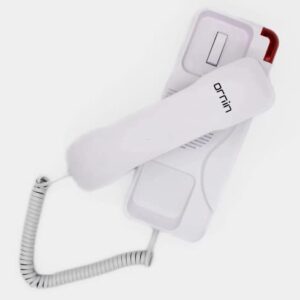 Ornin T108 Trimline Corded Telephone, SOS Key, Wall Mountable, Hotel and Home use Phone(White)