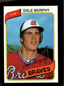 1980 topps #274 dale murphy nm braves nicely centered