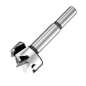 aopin forstner drill bit professional woodworking hole saw, precision shear multi-tooth high carbon steel, cutting diameter 26mm(1.02"), silver, 1pcs