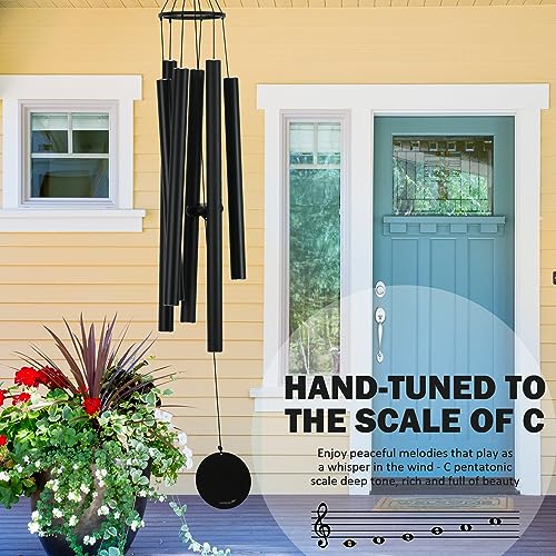 Vanquer Large Wind Chimes for Outside Deep Tone - 48'' Personalized Wind Chimes Memorial, Wind Chimes Outdoor Clearance, Memorial Wind Chimes, Sympathy Gifts, Garden Patio Yard and Home Décor