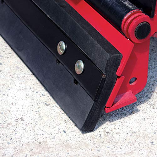 Heavy Duty Rubber Cutting Edge 1-1/2" thick x 8" wide x 8 ft. Long punched Standard Highway Slots. Snow Plow Rubber