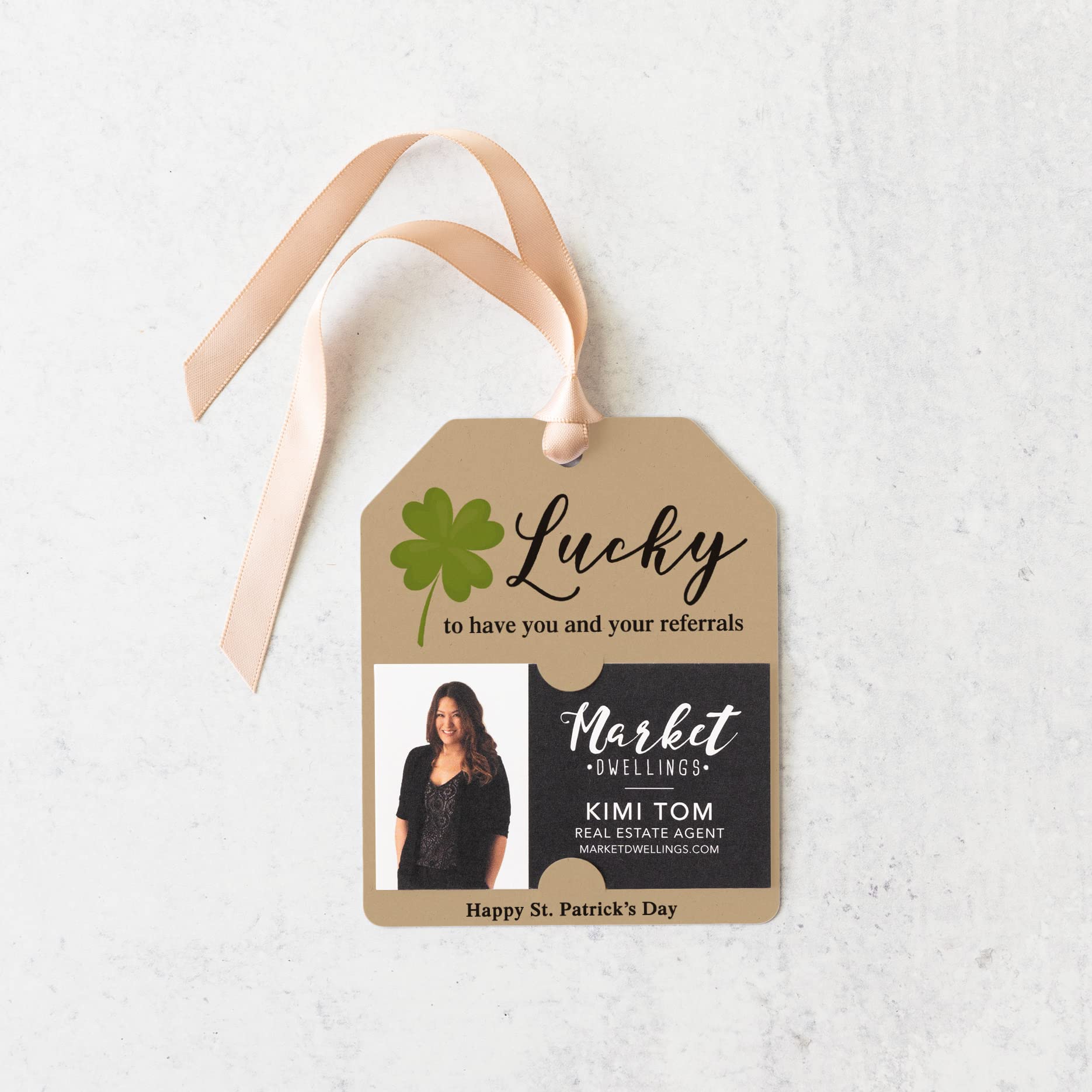 "Lucky to Have You and Your Referrals" | St. Patrick's Day Pop By Gift Tag | SP1-GT001