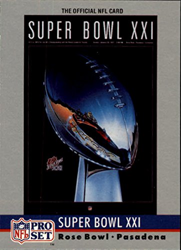 1990 Pro Set Football Theme Art #21 Super Bowl XXI