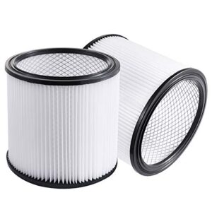 derblue 2 pack replacement filter compatible with shop-vac 90304 90350 90333 fits most wet/dry vacuum cleaners 5 gallon and above