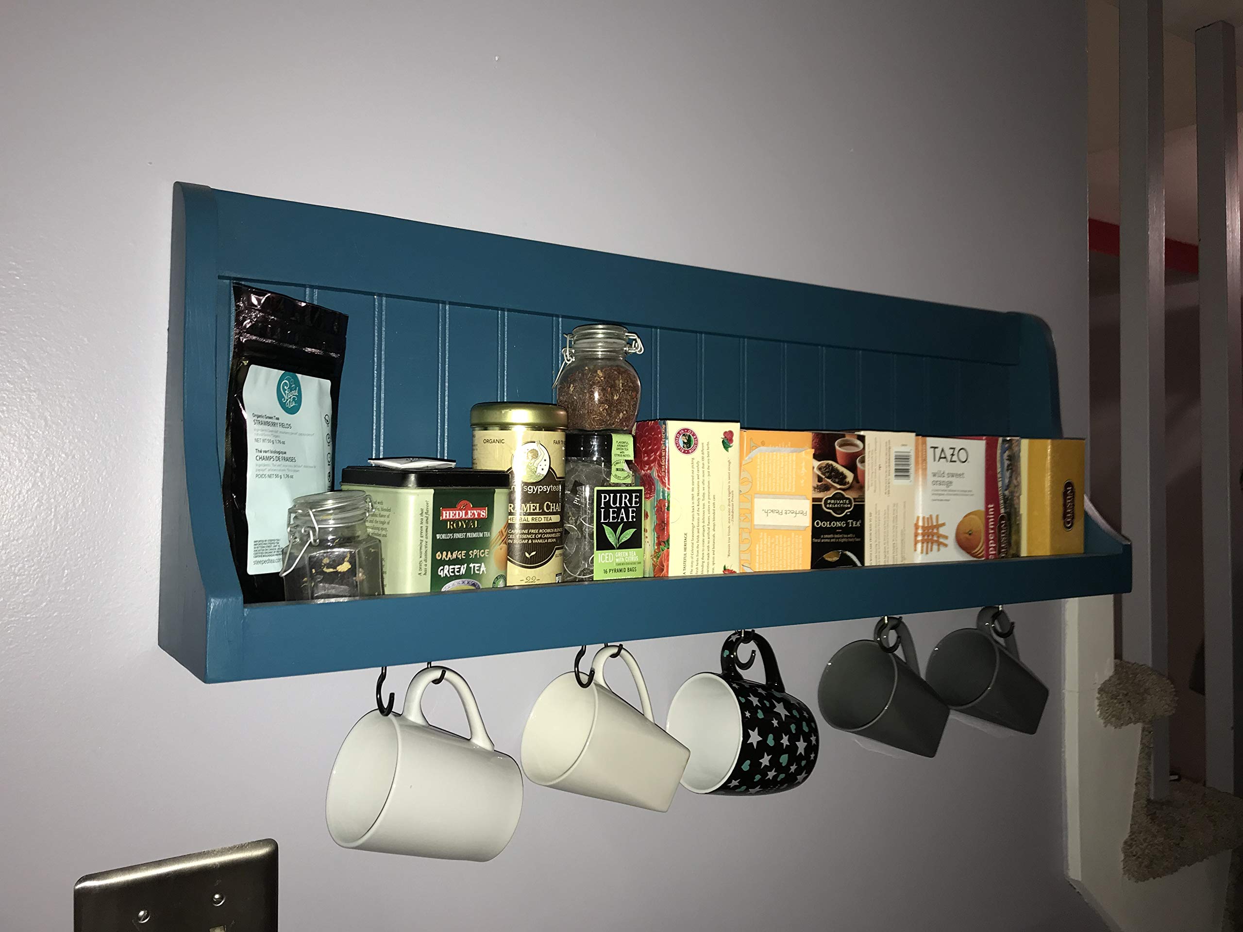 Mug Rack Coffee Bar, Container Storage and DIsplay