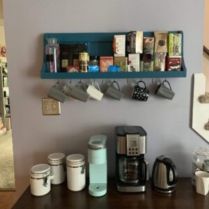 Mug Rack Coffee Bar, Container Storage and DIsplay