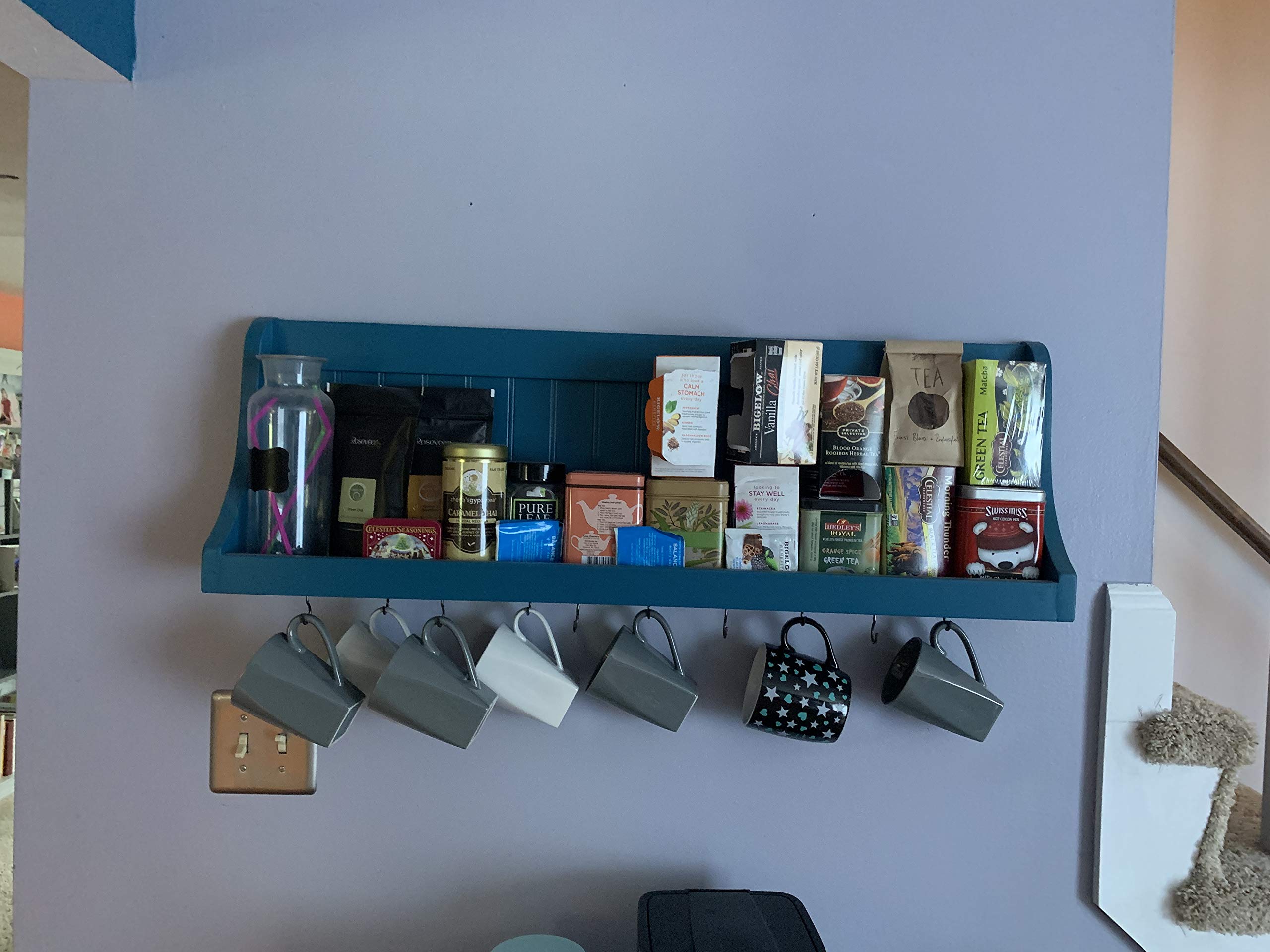 Mug Rack Coffee Bar, Container Storage and DIsplay