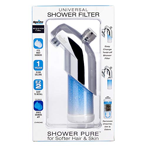 Sprite Showers Twist-Off Universal Shower Filter, chrome