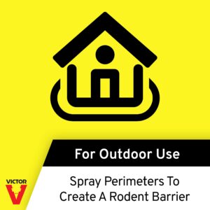 Victor M809HE Rat & Mouse Repellent Hose-End Spray, Yellow