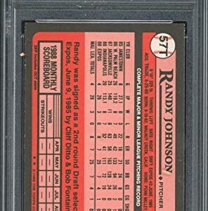 Randy Johnson 1989 Topps Traded Baseball Rookie Card RC #57T Graded PSA 10 GEM MINT