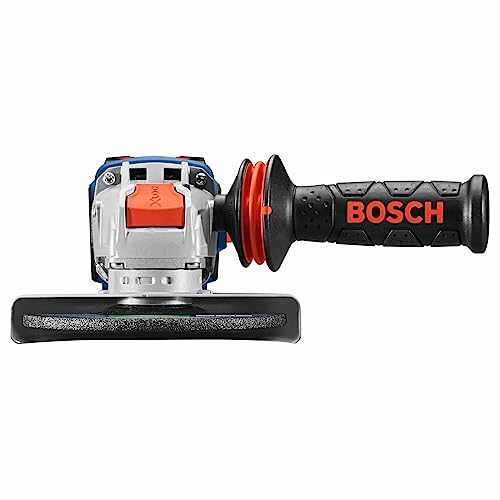 BOSCH GWX18V-13CN PROFACTOR™ 18V X-LOCK Connected-Ready 5 – 6 In. Angle Grinder with Slide Switch (Bare Tool), Black,grey,blue