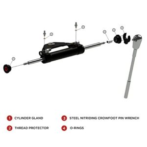 HS5157/HS5167 Hydraulic Cylinder Seal Kit with Pin Wrench - Compatible with Seastar Hydraulic Steering System