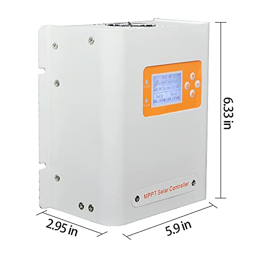 Sunnysky MPPT Solar Charge Controller 30 amp 12V 24V Auto&Smart Solar Panel Regulator Max 100V PVinput 840Watt Power with Intelligent LCD Display for Lead-Acid Gel Lithium Battery