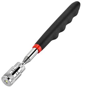 magnetic pick up tool, telescoping pickup tool with led light, magnetic retrieval tool for hard to reach places, magnet sticks, 8lb, gifts for men, dad, handyman, husband