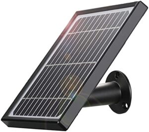 solar panel compatible with dihoom wireless rechargeable battery security camera, ip65 waterproof solar panel with usb cable, non-stop power supply for wire free outdoor indoor wifi camera