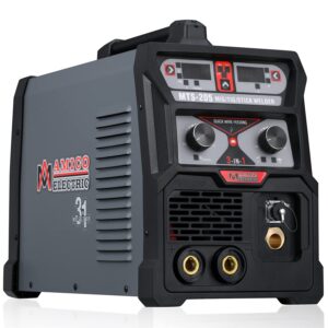 Amico MTS-205, 205-Amp MIG/MAG/Flux-Cored/TIG/Stick Arc Combo Welder, Compatible Spool Gun Welding Aluminum