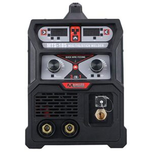 AmicoPower MTS-185,Multi-function 185-Amp MIG/MAG/Flux-cored/Lift-TIG/Stick Arc DC Inverter Welder,Can weld all metals,Spool gun weld aluminum.