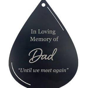 Cardinal Memorial Gift for Loss of Mother Personalized Wind Chimes Red and Diamond with Metal Through the Strongest of Storms Circle in Remembrance by Weathered Raindrop