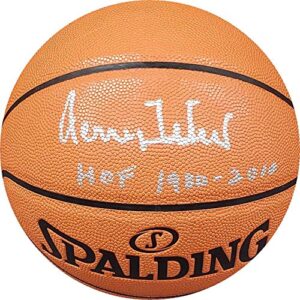 jerry west hand signed autographed i/o basketball los angeles lakers hof 1980