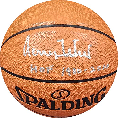 Jerry West Hand Signed Autographed I/O Basketball Los Angeles Lakers HOF 1980