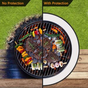 Fire Pit Mat 24 Inch,Deck Protector, Bonfires, Lawn, Patio, Chiminea, Deck Defender, Under Grill Mat, BBQ Mat, Heat Shield, Fire Resistant Pad for Outdoors（24‘’）