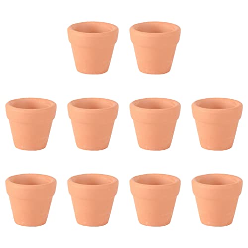 Happyyami 12Pcs Small Terracotta Plant pots Terracotta Clay Pot Miniature Clay Pot Terracotta vase Terracotta Planter Clay Plant Pot Flower Vases Ceramic vases for Flowers Strawberry Desktop