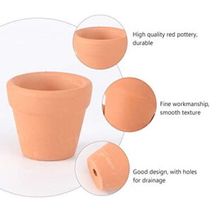 Happyyami 12Pcs Small Terracotta Plant pots Terracotta Clay Pot Miniature Clay Pot Terracotta vase Terracotta Planter Clay Plant Pot Flower Vases Ceramic vases for Flowers Strawberry Desktop