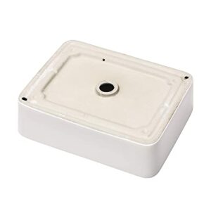 Vessel Sink Rectangular, Dcolora 19" x 15" Bathroom Vessel Sink White Ceramic Porcelain Rectangle Bathroom Vessel Sink Above Counter Vanity Bath Sink Basin