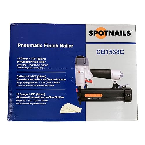 Spotnails CB1538C 15 Gauge Composite Finish Nailer, 1/2" to 1-1/2"