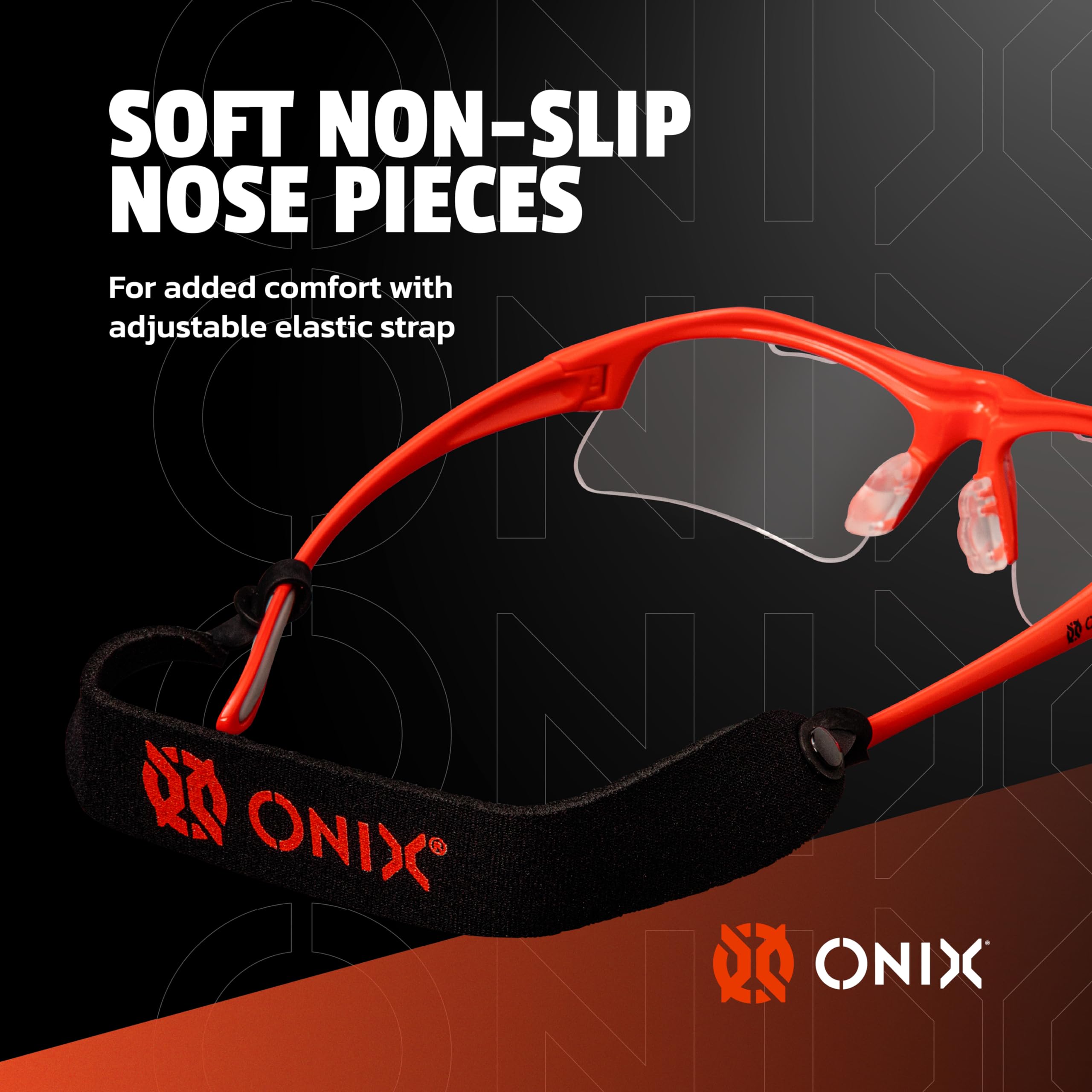 ONIX Pickleball Eagle Eyewear Sun Protection Non-Slip Nose Piece Modern and Lightweight Secure Design