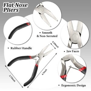 10 Pieces Metal DIY Model Tool Sets Tab Edge Cylinder Cone Shape Bending Assist Tools and Nozzle Pliers Flat Nose Pliers Needle Nose Pliers for 3D Metal Jigsaw Puzzles Assembly