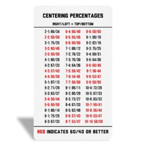 Legends Card Grading Centering Tool with Cleaning Cloth Kit Material for PSA - BGS - Graded Card Submissions Card Center Tool