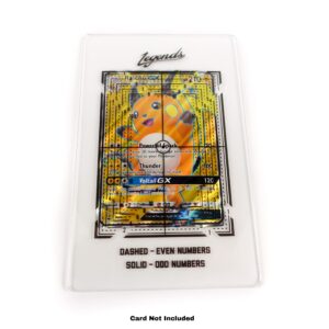 Legends Card Grading Centering Tool with Cleaning Cloth Kit Material for PSA - BGS - Graded Card Submissions Card Center Tool