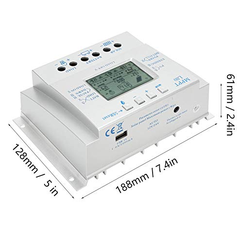 Shexton Controller, 80A LCD Display PWM Photovoltaic Solar MPPT Charge Controller Regulador 12V/24V