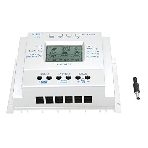 Shexton Controller, 80A LCD Display PWM Photovoltaic Solar MPPT Charge Controller Regulador 12V/24V